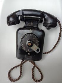 古董电话机，老式电话机，西门子电话机，1940年左右德国产西门子拨片式壁挂式电话机