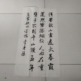 李鲁豫书法一副