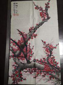 吕世斌画梅花《傲雪迎春》（75*48cm）