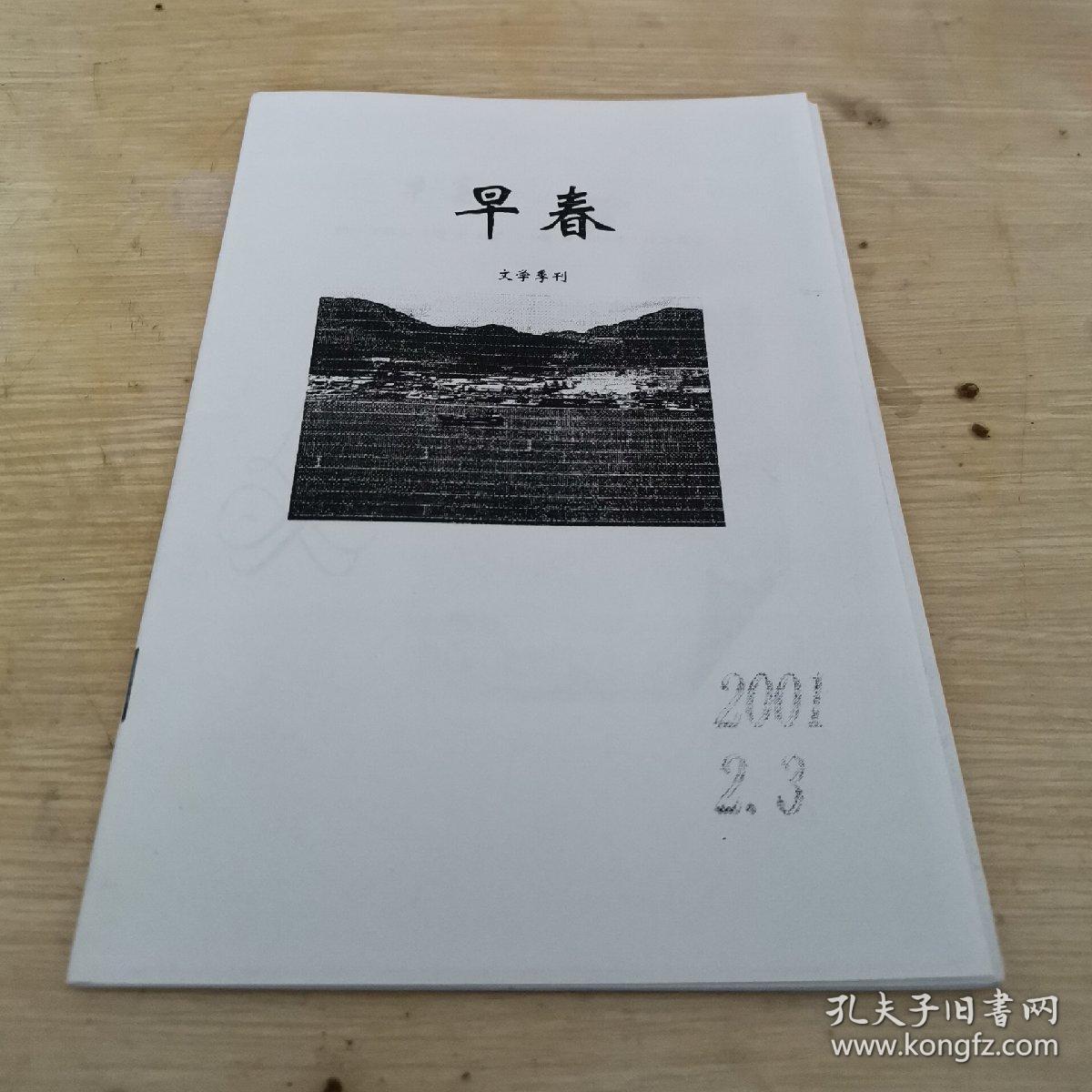 早春文学季刊  2001年第2-3期  总第3-4期  32开本