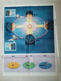 小学课本自然常识第四册教学挂图：四季