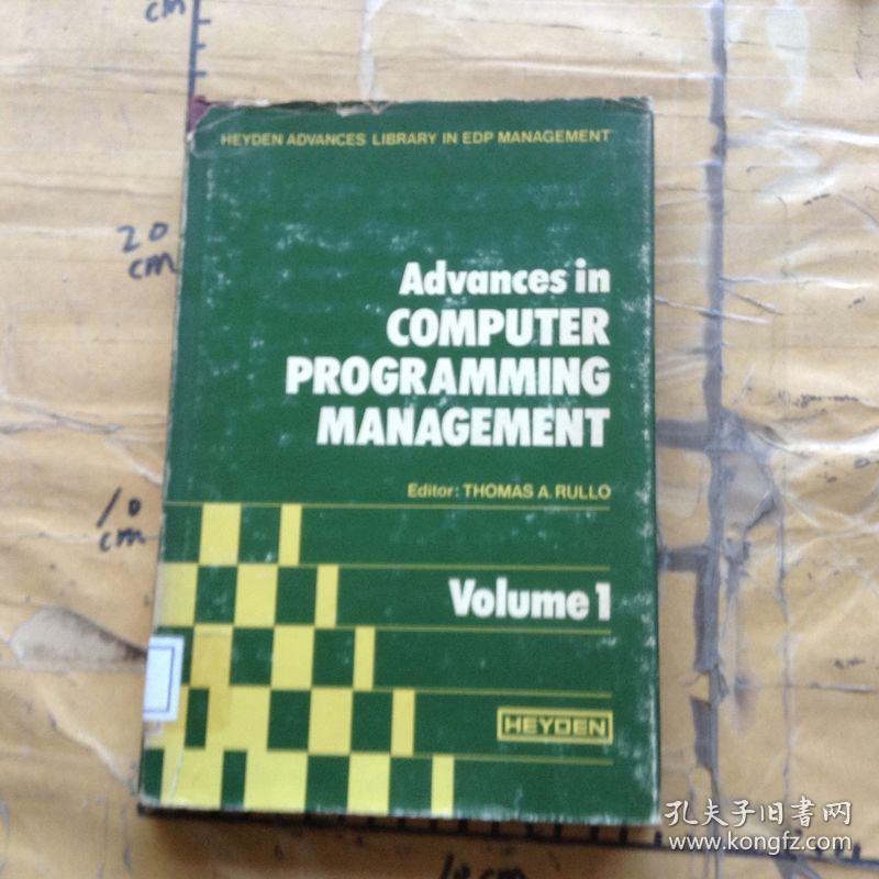 Advances in Computer Programming Management.volume1