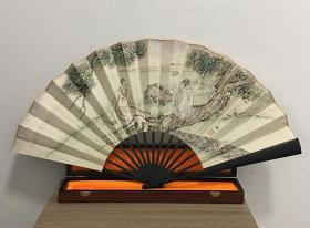 宣和典藏人物画单面折扇-高士图16
