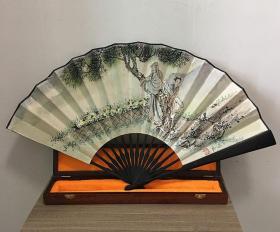 宣和典藏人物画单面折扇-童叟图12
