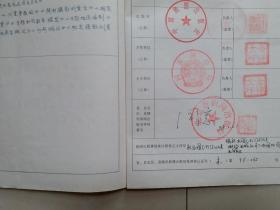 出版社 成立登记档案 系列：中国地图出版社(测绘出版社)《出版社登记表》1份、相关单位及负责人钤印。
