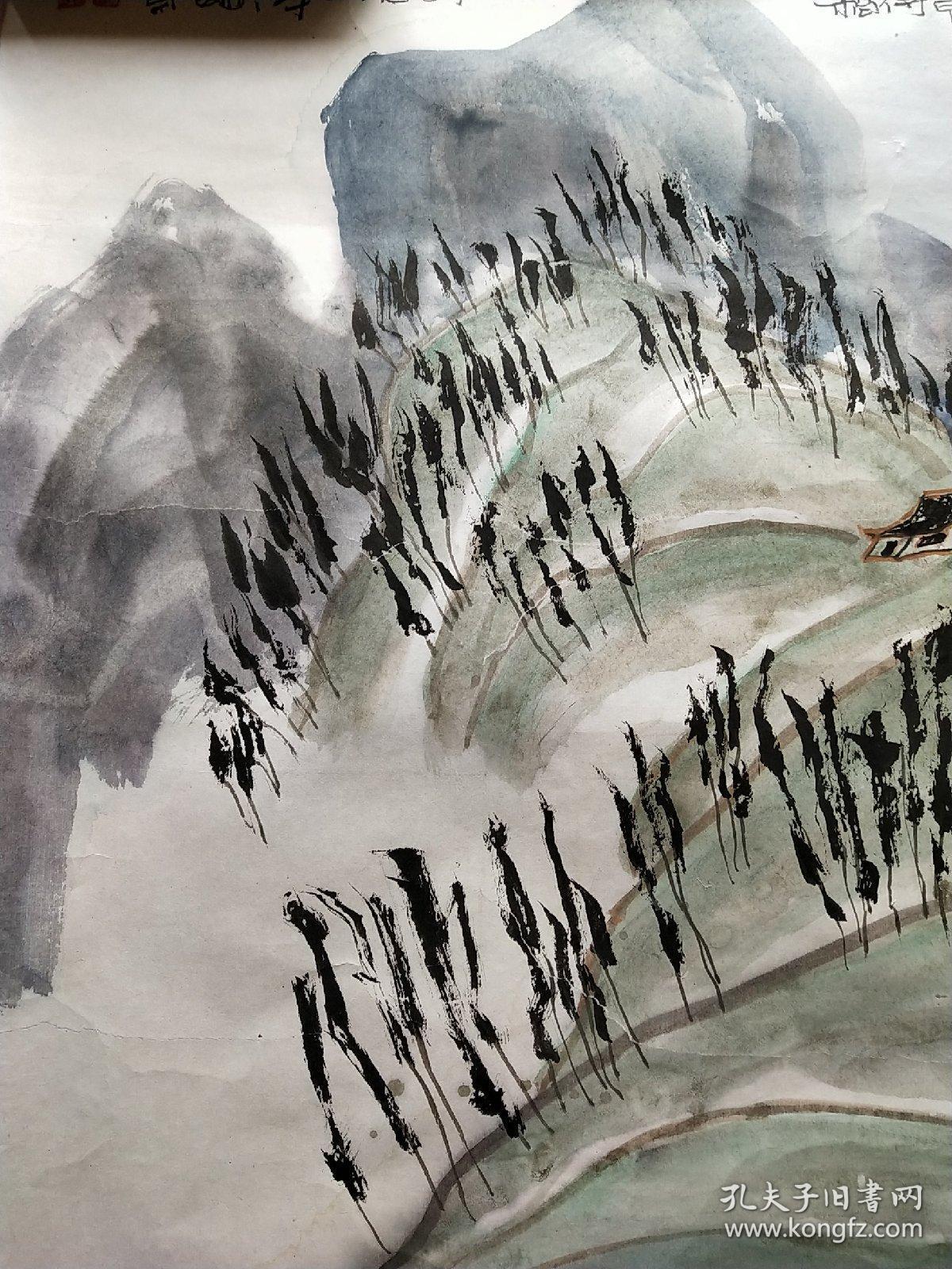 著名画家.杨泽明.山水画原作