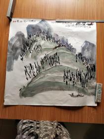 著名画家.杨泽明.山水画原作