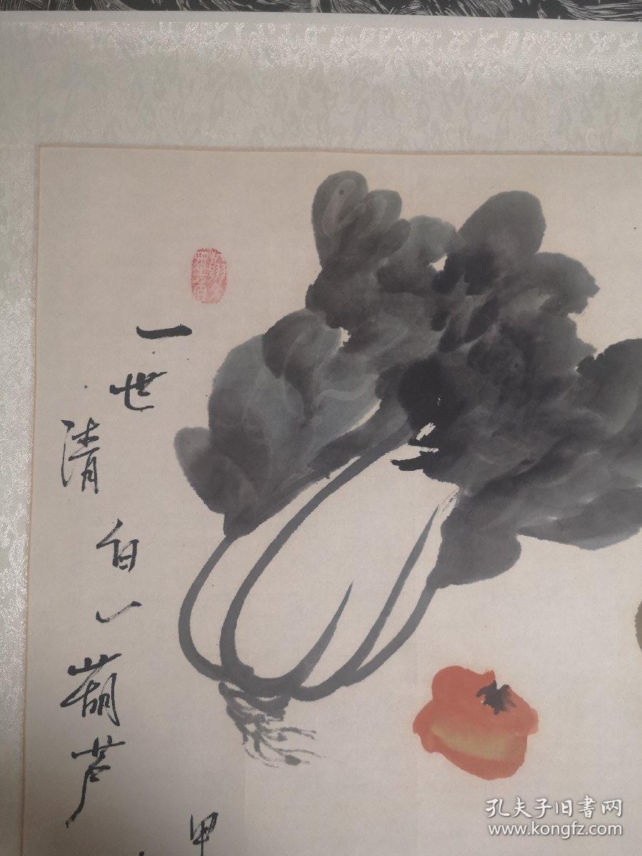 辽宁国画院院长白燕君《一世清白一葫芦》（67*55cm）