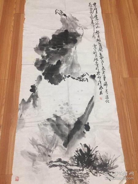 刘鸿谷国画鹰