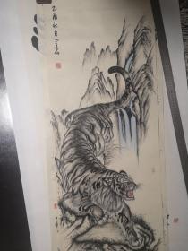 著名画家金石精品山水画六（110*40cm）