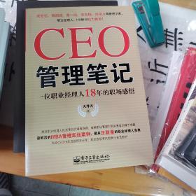 CEO管理笔记：—一位职业经理人18年的职场感悟