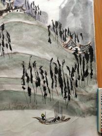 著名画家.杨泽明.山水画原作