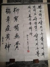 杨春逢书法两幅软片（90*34cm*2）