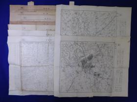 「戦前地図 哈爾賓 新京他」9枚