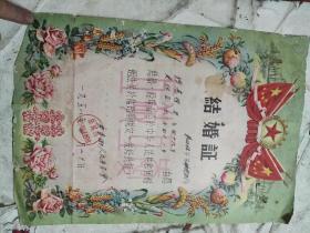 1958年。结婚证一张