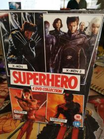 X战警/Daredevil/艾丽卡 Superhero 4DVD 欧版 全新未拆