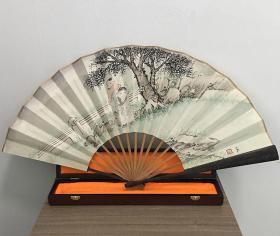 宣和典藏人物画单面折扇-童趣图20