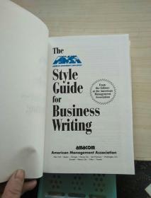 The AMA Style Guide for Business Writing(精装)16开