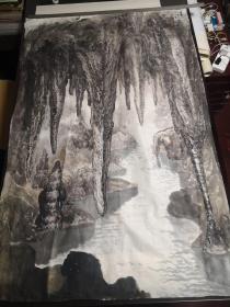 王琪荃《亘古—本溪水洞印象》大幅山水精品画作（148*97cm）约12平尺