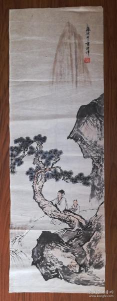 手绘真迹国画：著名画家张洪千山水画