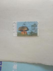 旧版外国的邮票 大石头图案
