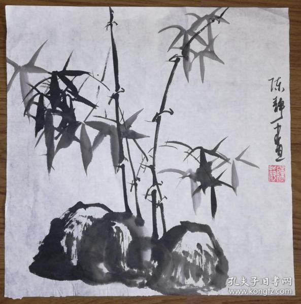 手绘真迹国画：陈静花鸟画01（1尺x1尺）