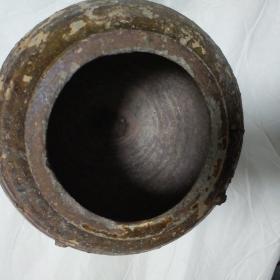 唐  黄釉，小罐