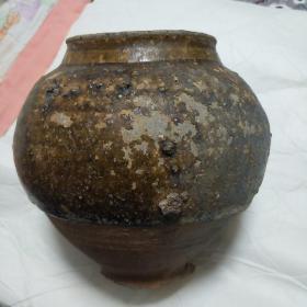 唐  黄釉，小罐