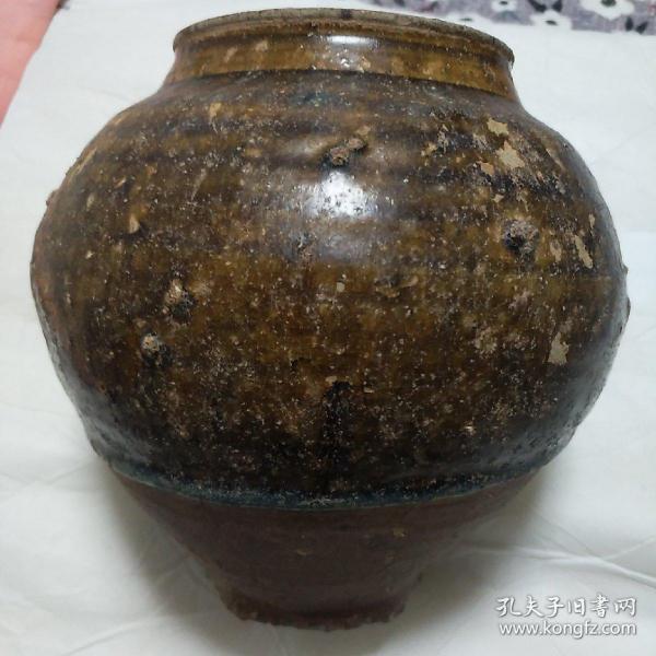 唐  黄釉，小罐