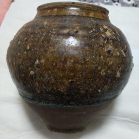 唐  黄釉，小罐