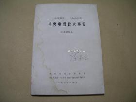 中央电视台大事记（1955—1983年）           征求意见稿完整一册：（1984年出版，16开本，品好）