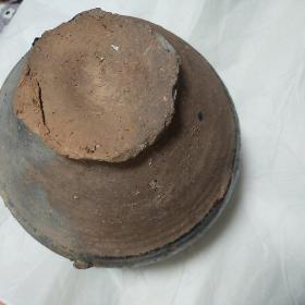 唐  黄釉，小罐