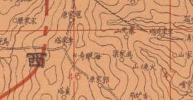 【提供资料信息服务】民国1938图题为《吴堡县》（原图高清复制），本图图名虽然叫《吴堡县》，但图中只包含吴堡县一小部分，图中大部分为离石县一部分，包含临县一小部分。隔黄河左侧为陕西省，右侧为山西吕梁（榆林吴堡吕梁离石区老地图），地图四至范围请看图片。参谋本部陆地测量总局，测绘军（用）地形图，绘制详细，此图种非常少，较为难得。榆林市吴堡县、吕梁地理地名历史变迁史料老地图。裱框后，风貌佳