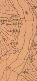 【提供资料信息服务】民国1938图题为《吴堡县》（原图高清复制），本图图名虽然叫《吴堡县》，但图中只包含吴堡县一小部分，图中大部分为离石县一部分，包含临县一小部分。隔黄河左侧为陕西省，右侧为山西吕梁（榆林吴堡吕梁离石区老地图），地图四至范围请看图片。参谋本部陆地测量总局，测绘军（用）地形图，绘制详细，此图种非常少，较为难得。榆林市吴堡县、吕梁地理地名历史变迁史料老地图。裱框后，风貌佳