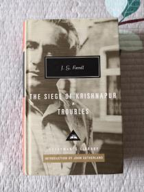 【现货】Troubles/The Siege of Krishnpur 包围克里希纳普 J G Farrell everymans library 人人文库 英文原版 布面封皮琐线装订 丝带标记 内页无酸纸可以保存几百年不泛黄 私藏350余种,孔网最全卖家