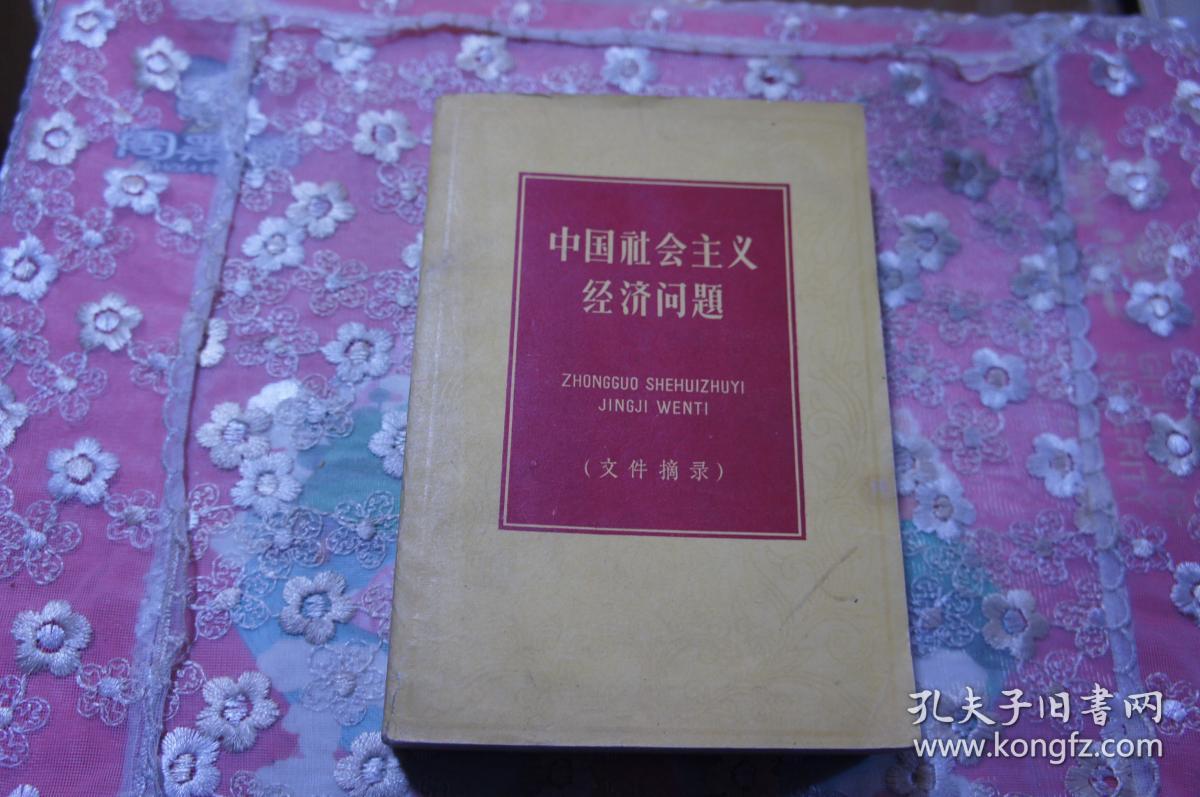中国社会主义经济问题 文件摘录 大32开