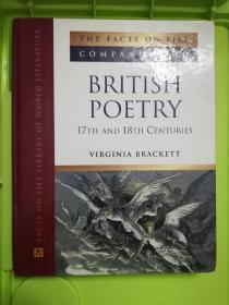 THE FACTS ON FILE COMPANION TO
British poetry 17th and 18th centuries