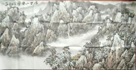 著名山水画家张培华先生真迹"浮云山静图"