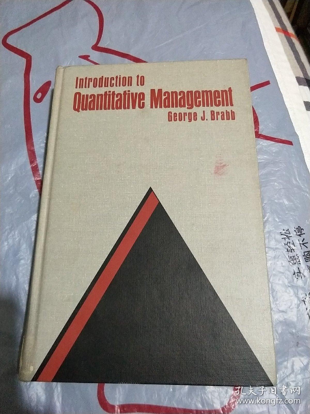 Introduction to quantitative management（量化管理概论）
