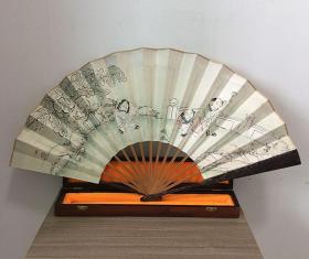 宣和典藏人物画单面折扇-童趣图25