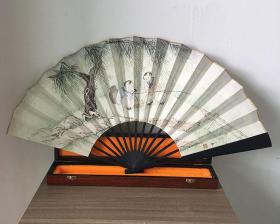 宣和典藏人物画单面折扇-童趣图38