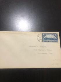1933年早期老邮票实寄封 少见大票