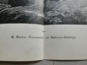 【百元包邮】巨幅《仪式游行队伍》1892年 木刻版画 木口木刻 纸张尺寸约56×41厘米 （编号M002911)