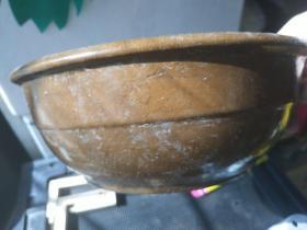 酱釉瓷盆