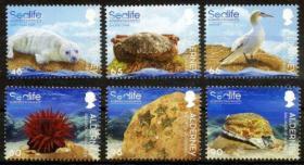 奥尔德尼 2020 海洋动物 邮票