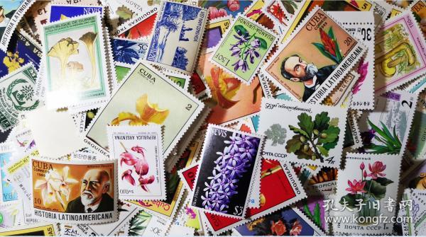 外国邮票，各国各类植物花卉、水果等专题，一枚价，随机发货