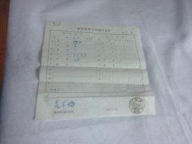 美术文献（同一来源）  1965年中国美术家协会  整付零寄邮件计费单 第12号      折痕   有装订孔