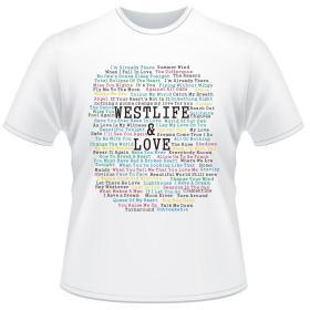 西城男孩 WESTLIFE & LOVE 告别巡演 T恤 歌迷必备 实物现货