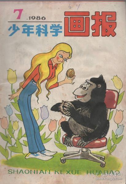 《少年科学画报》1986年第7期【每页均有水迹，品如图】