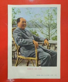 画片：毛主席坐藤椅